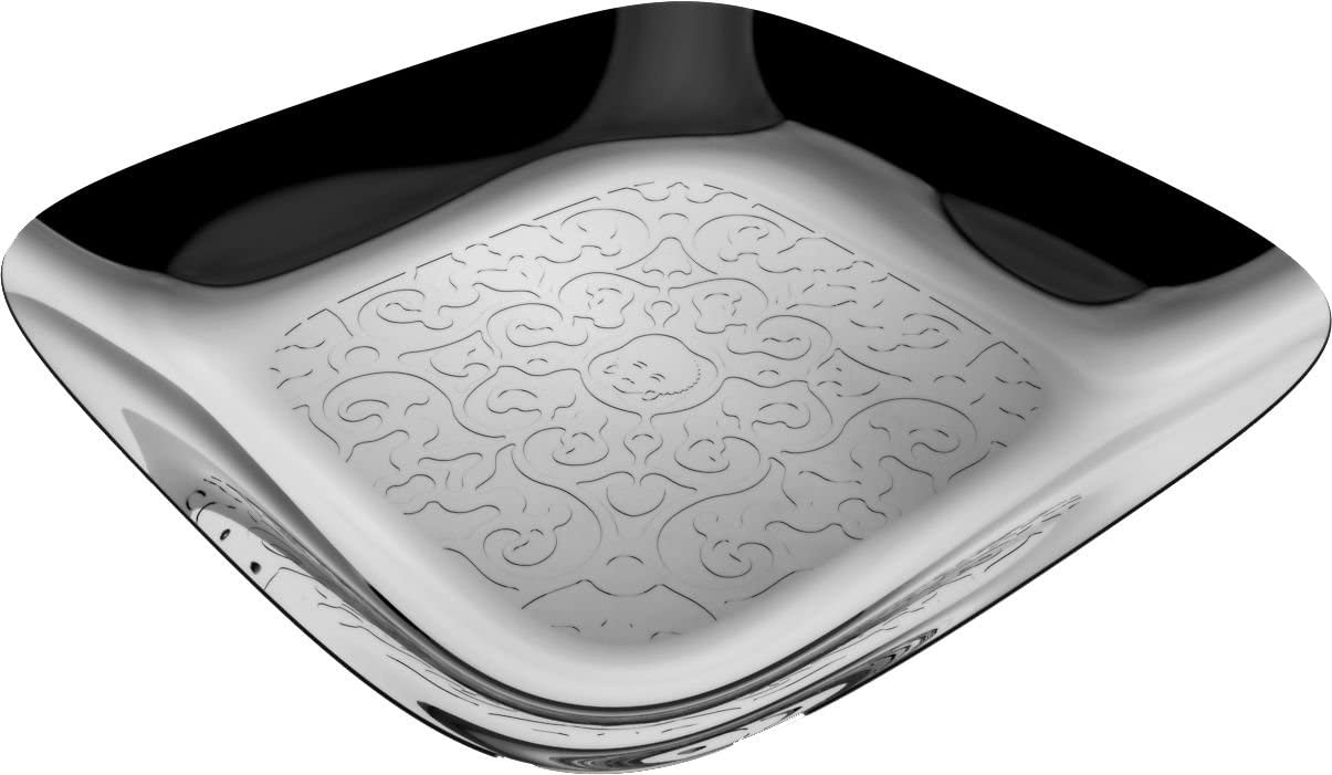 Alessi Dressed Square Tray with Relief Decoration