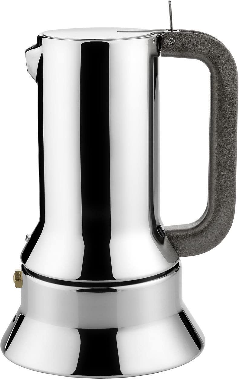 Alessi Espresso Coffee Maker with Magnetic Base, 6 Cups, (9090/6 FM)