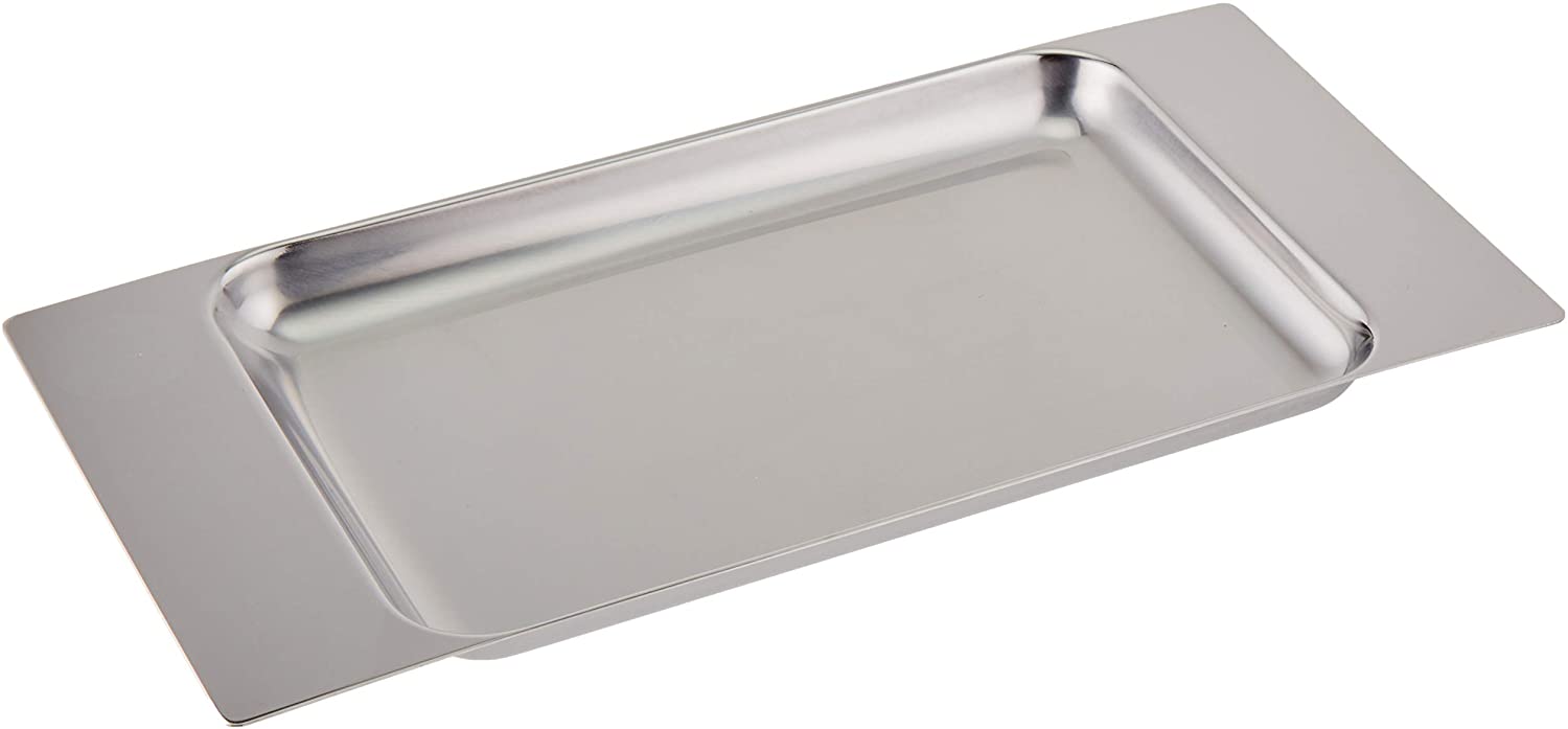 Alessi FS01 \"PROGRAMMA 8\" tray, rectangular in stainless steel
