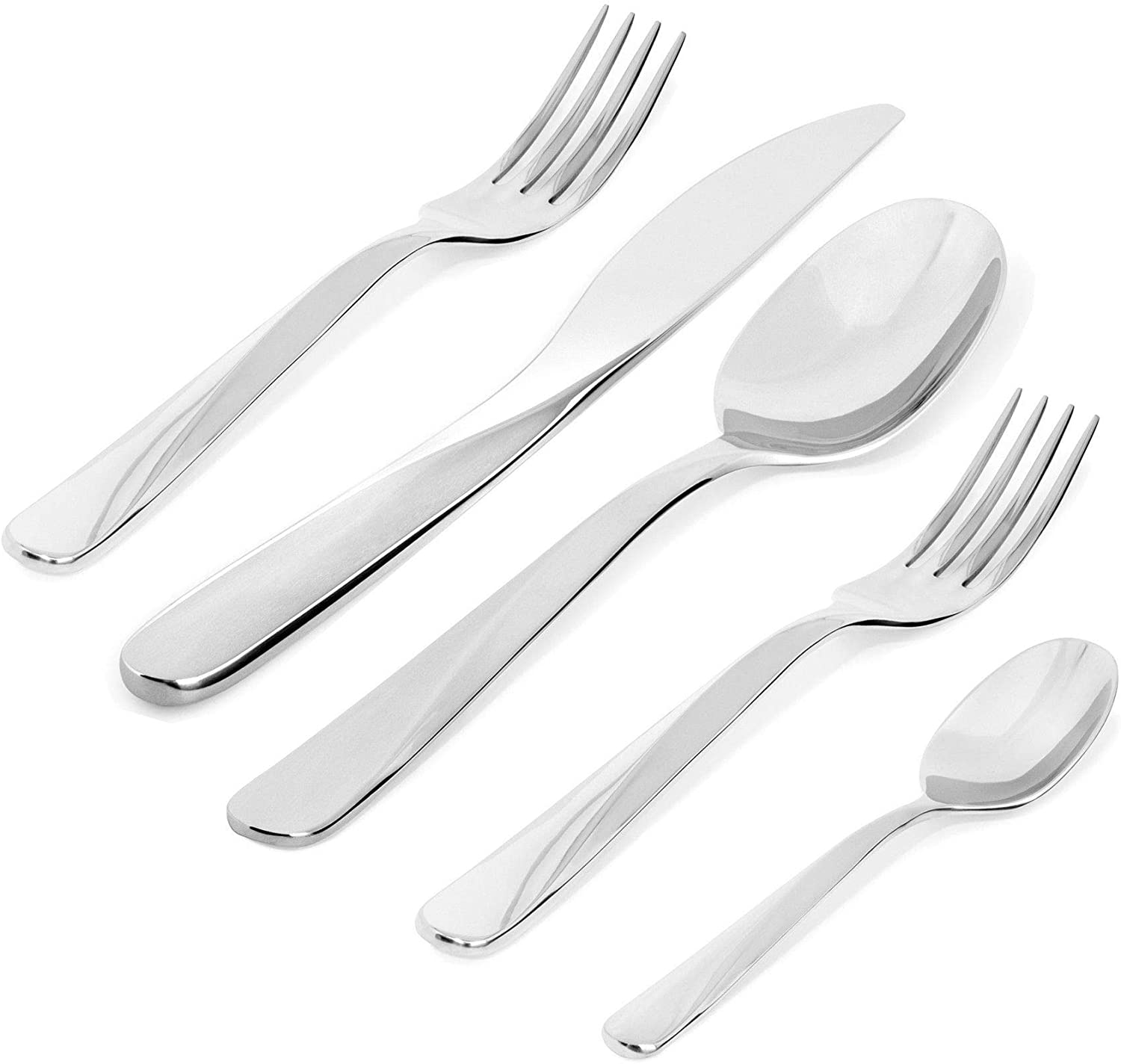 Alessi Giro 24,50 x 4 x 4.5 cm Cutlery Set, Stainless Steel, Silver, 1 Units