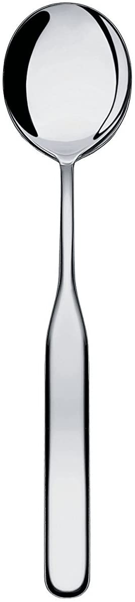 \'Alessi IS02/4 Collo Alto Dessert Spoon 18/10 POLISHED STAINLESS STEEL 17 * 13 * 4 cm 6 Units Silver