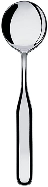 Alessi Collo-Alto Mocha Spoon 18/10 Stainless Steel Polished Silver 10.7 x 2 x 4 cm 6 Units