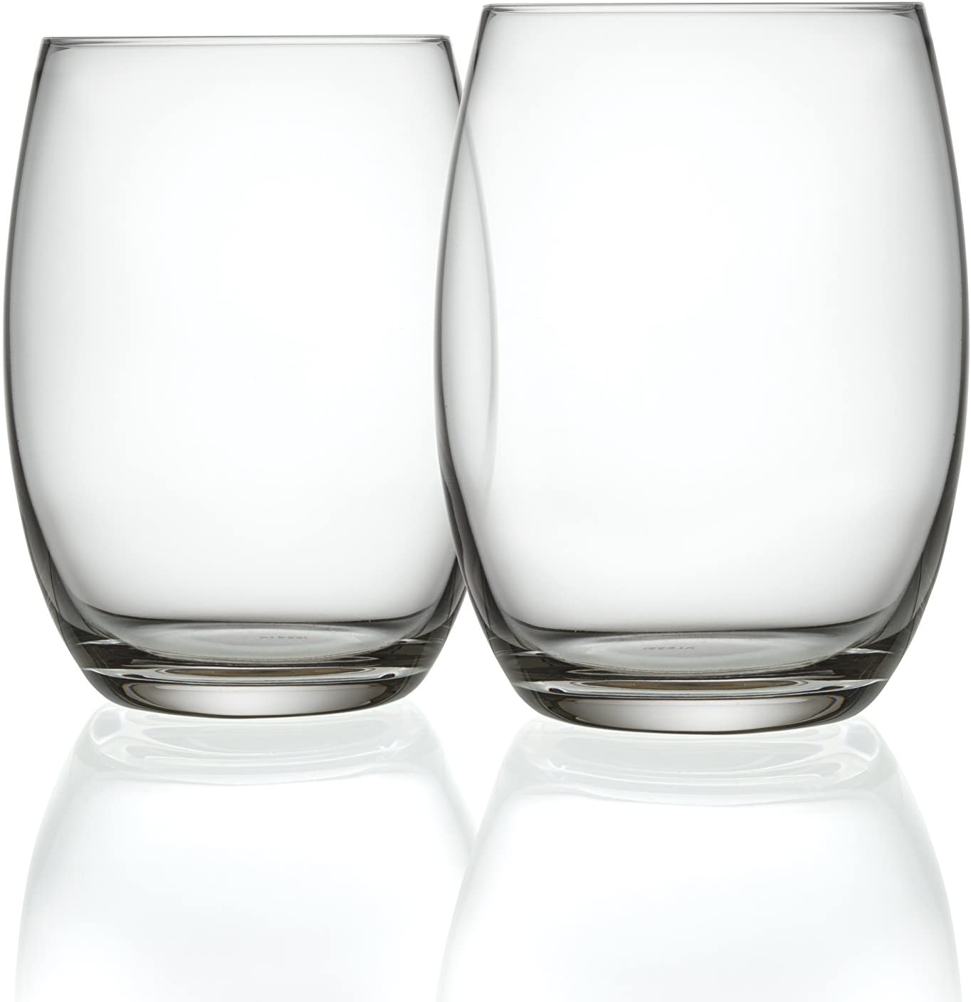 \'Alessi \"Mami XL Pack of 2 long drink glasses made from crystal glass