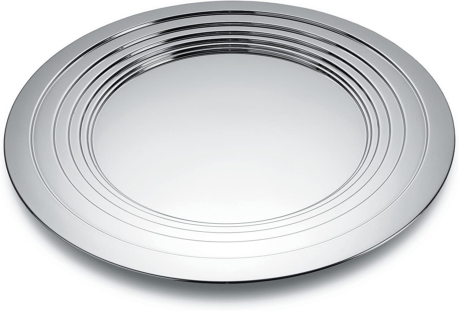 Alessi MDL03 Table, Tray, Stainless Steel, Silver