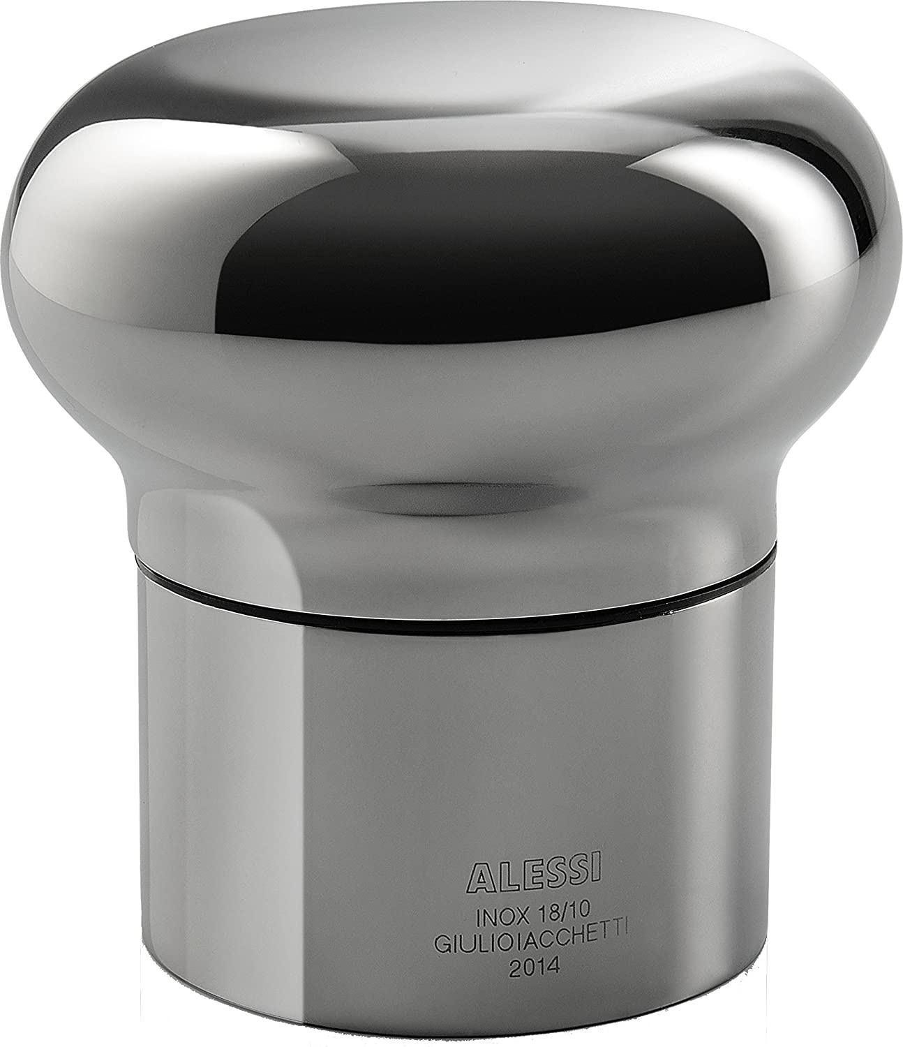 Alessi Noe Wine and Champagne Bottle Stopper, Silver