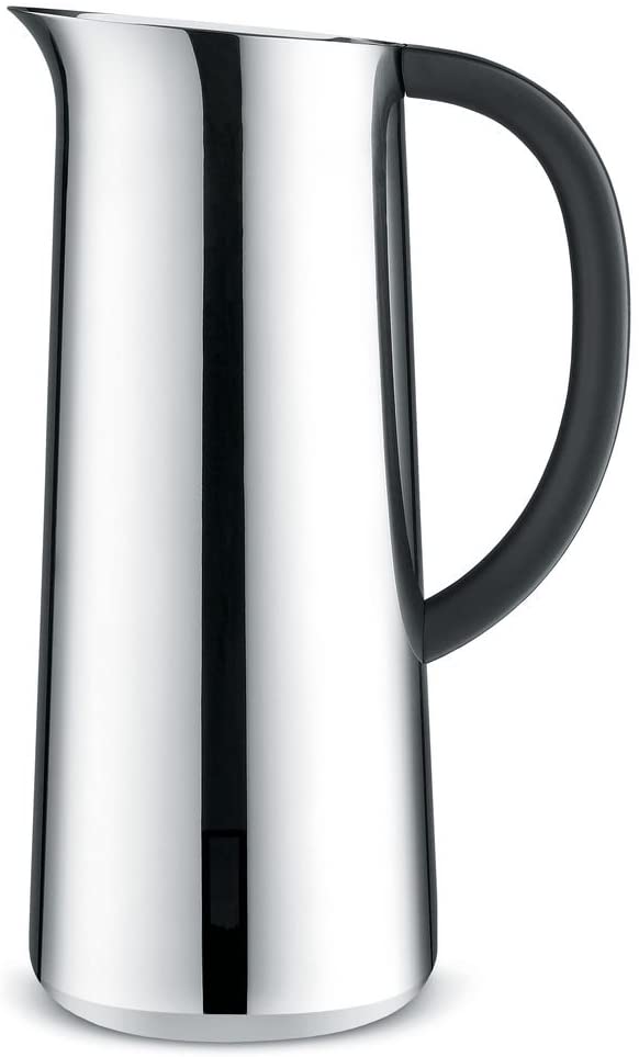 Alessi Nomu NF05 Design Double-Walled Thermos Jug, Stainless Steel and Thermoplastic Resin, 17.00 x 11.70 x 29.00 cm