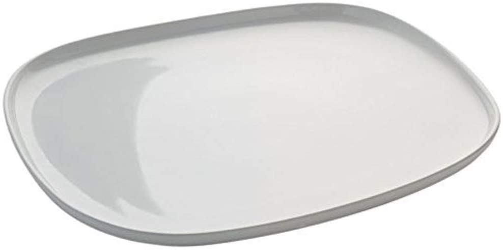 Alessi Ovale Round Flat Dish, White