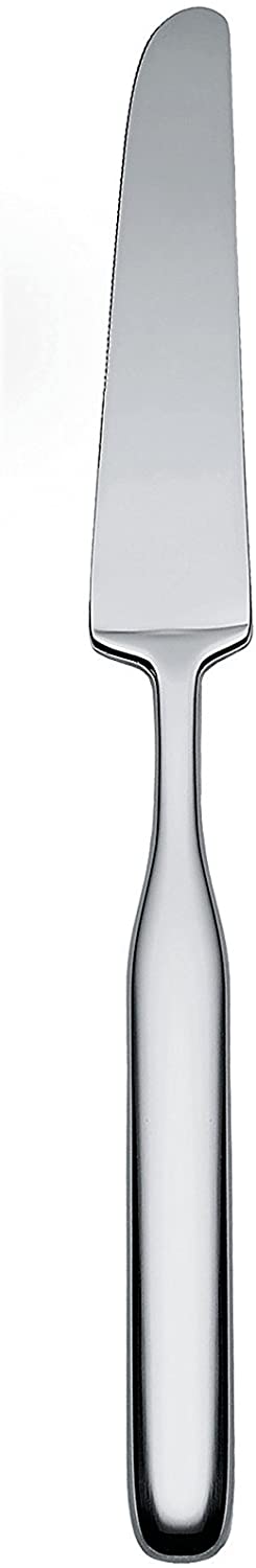 \'Alessi Table Knife IS02/3 Collo Alto In Polished Steel AISI 420 stainless steel 23 x 2 x 5 cm 6 Units Silver