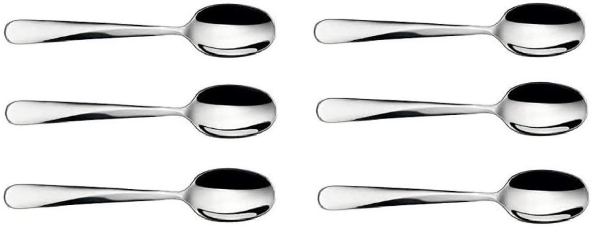 Alessi UNS03/8 Giro Coffee Spoons 18/10 Stainless Steel Polished Set of 6