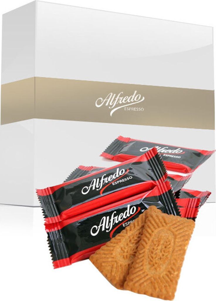 Alfredo Espresso Caramel Biscuits 300 pieces in a 1.8kg box