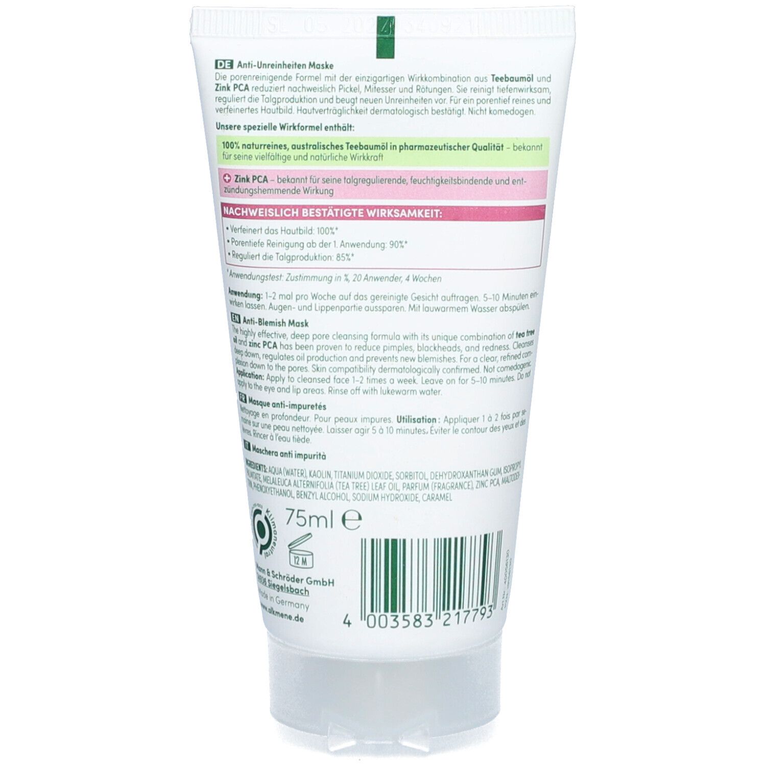 alkmene® anti-blemish mask