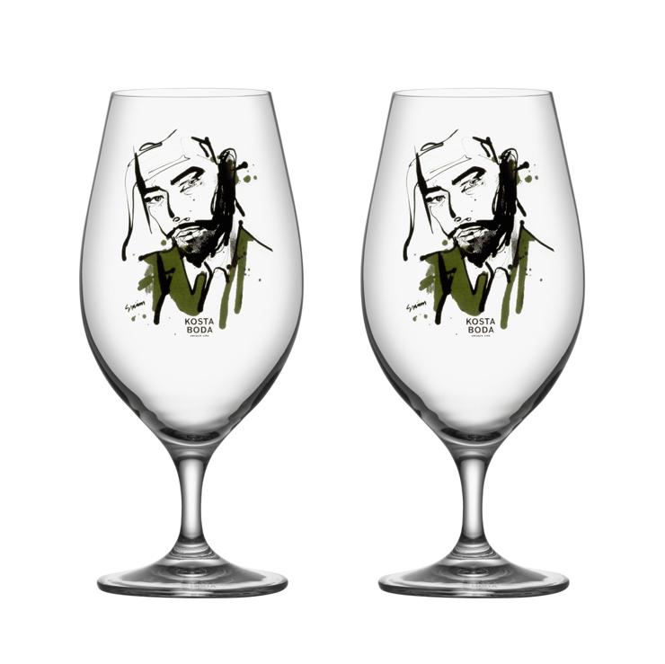 Kosta Boda All About You Beer Glass 2-Pack
