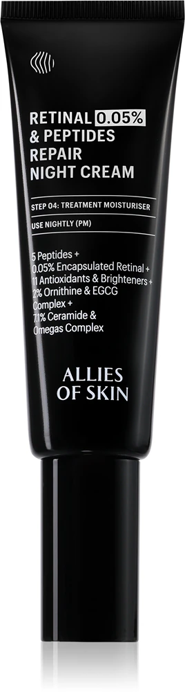 Allies of Skin 0.05% Retinal & Peptides revitalizing night cream