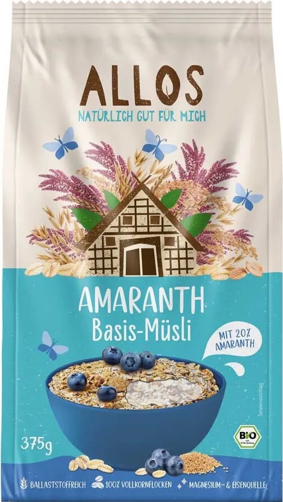 Allos Amaranth Basis-Müsli -- 375g
