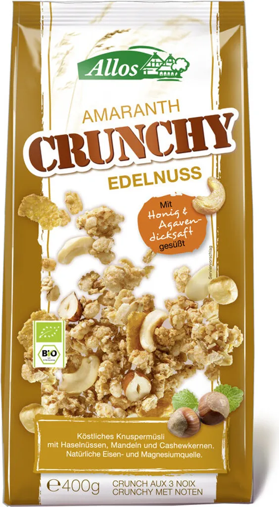 Allos Amaranth Crunchy Edelnuss 400g