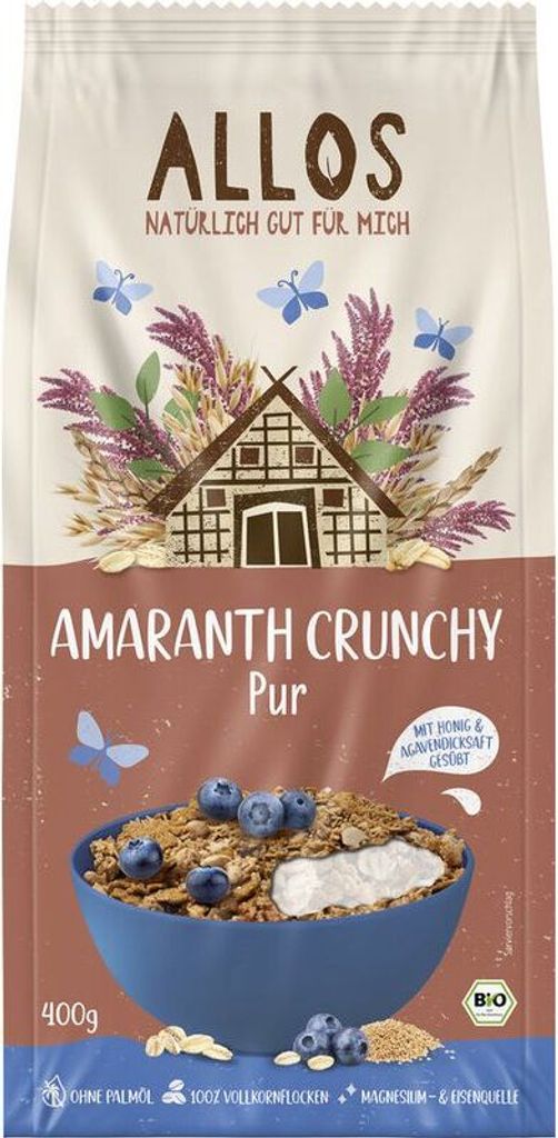 Allos Amaranth Crunchy Pur -- 400g x 6  - 6er Pack VPE