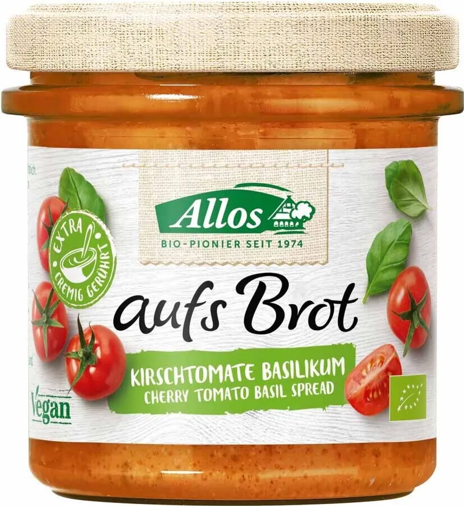 Allos aufs Brot Kirschtomate Basilikum -- 140g