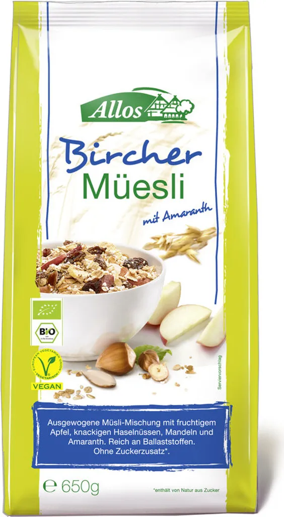 Allos Der Klassiker Bircher Müsli 2kg -- 2000g