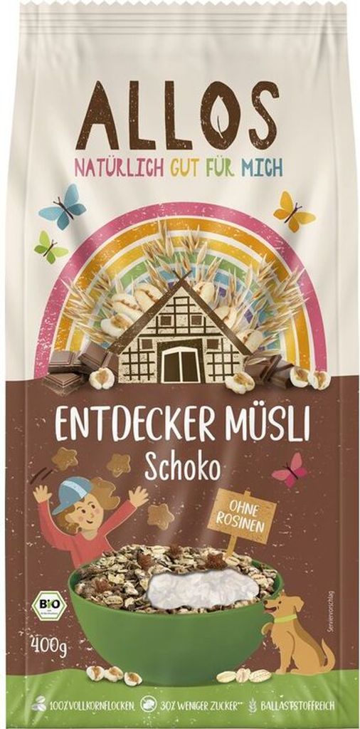 Allos Entdecker Müsli Schoko -- 400g x 5  - 5er Pack VPE