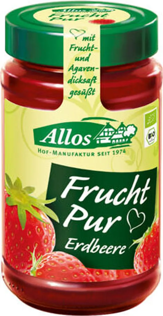 Allos Frucht Pur 75% Erdbeere -- 250g