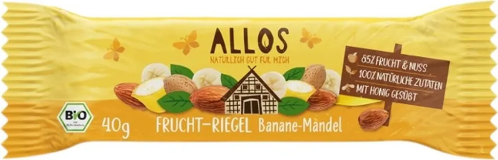 Allos Frucht-Riegel Banane Mandel -- 40g