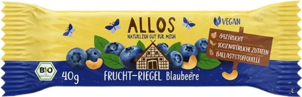 Allos Frucht-Riegel Blaubeere -- 40g