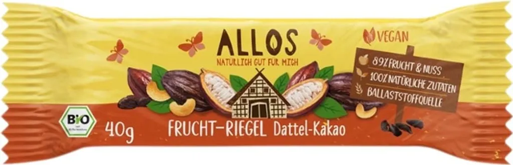 Allos Frucht-Riegel Dattel Kakao -- 40g