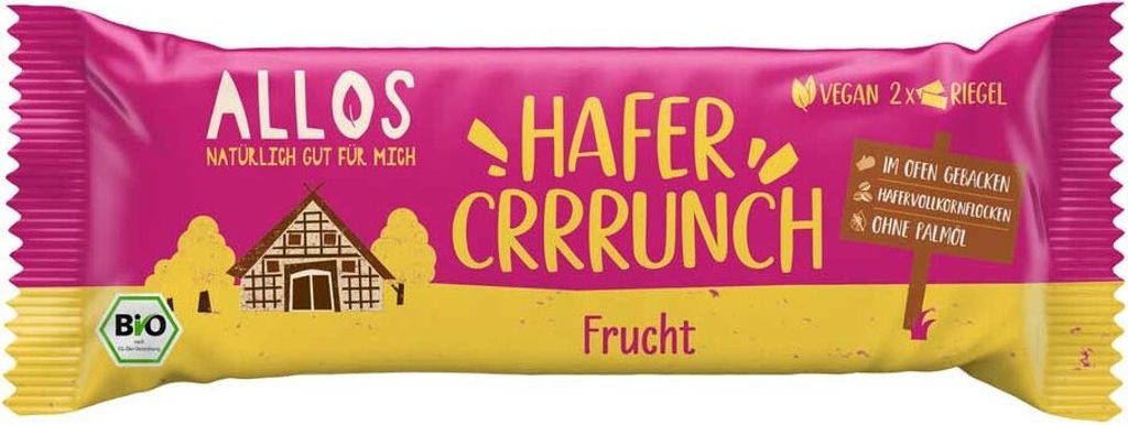 Allos Hafercrrrunch Riegel Frucht -- 50g