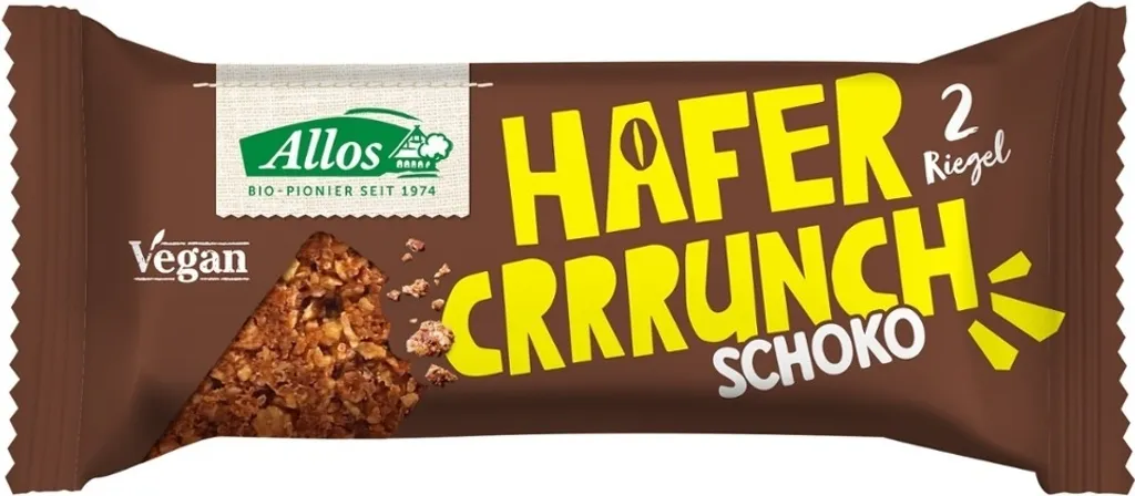 Allos Hafercrrrunch Riegel Schoko -- 50g