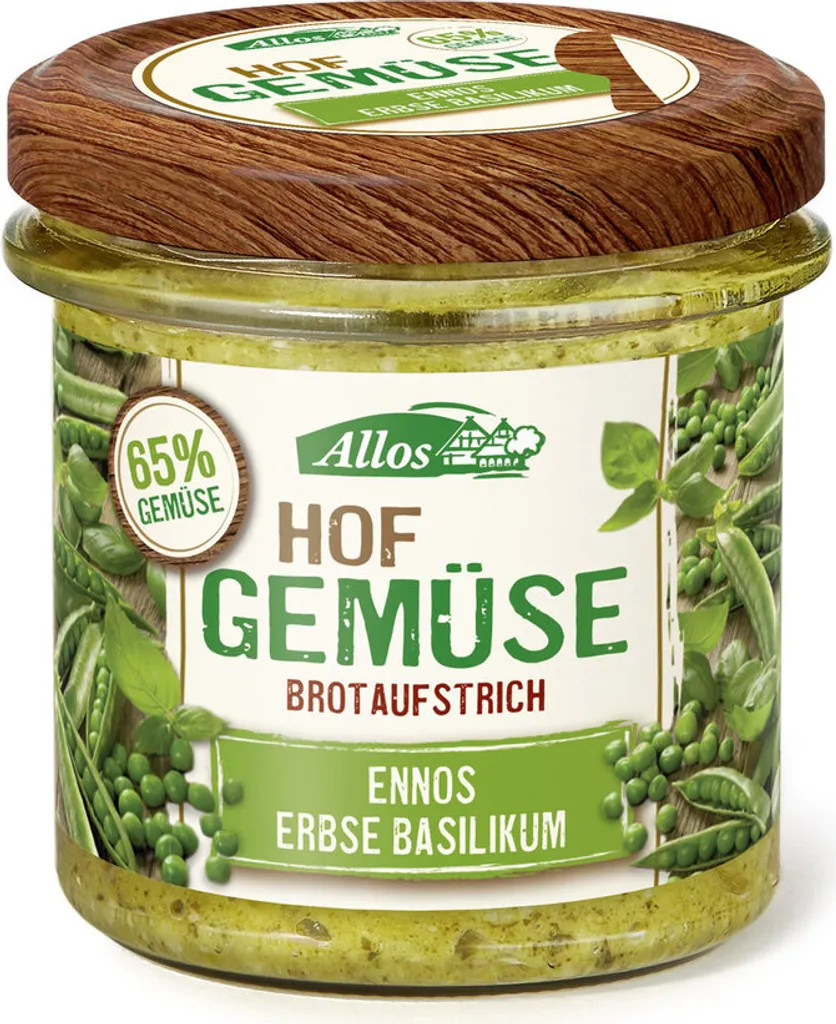 Allos Hof Vegetables Ennos Pea Basil -- 135g