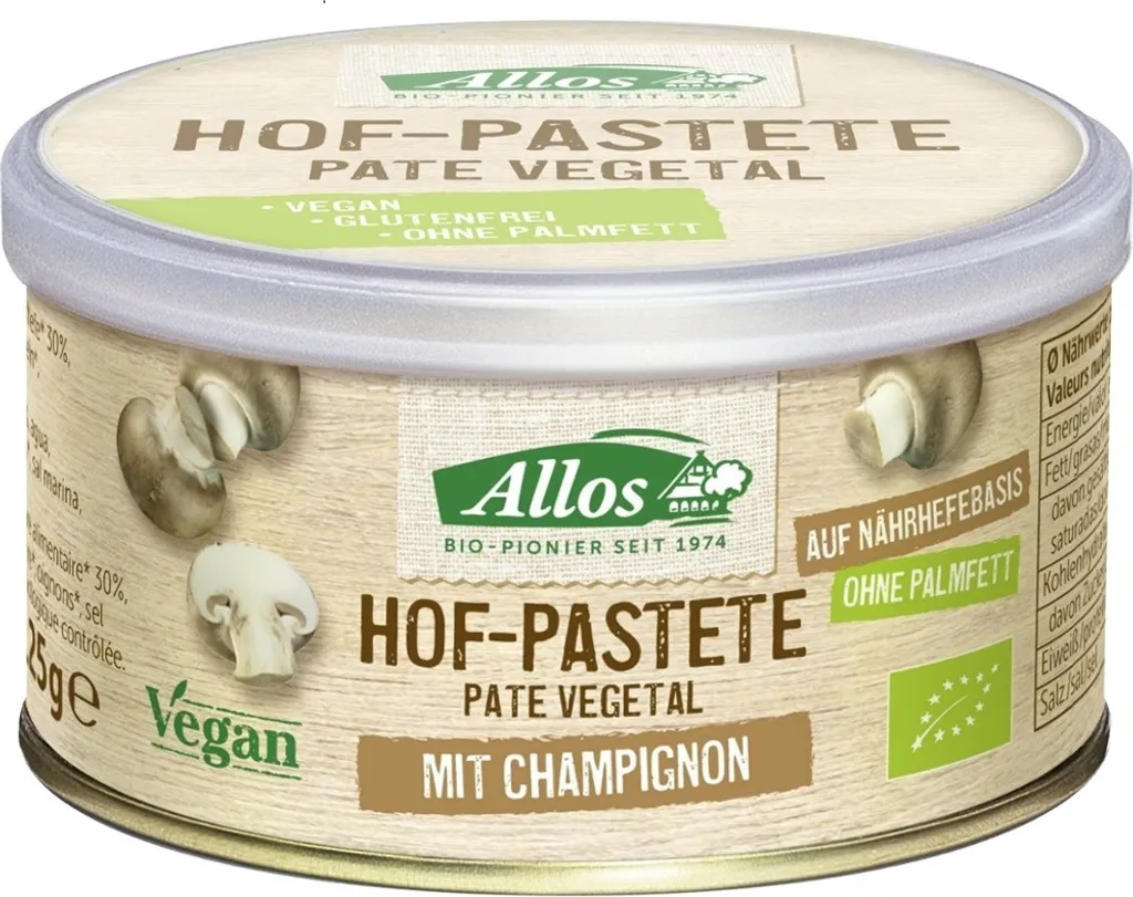 Allos Hof Pastete Champignon 125g