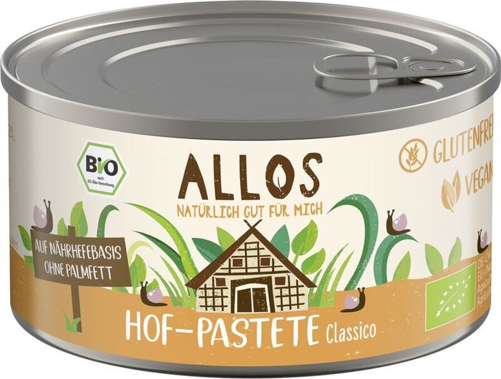 Allos Hof-Pastete Classico -- 125g x 12  - 12er Pack VPE