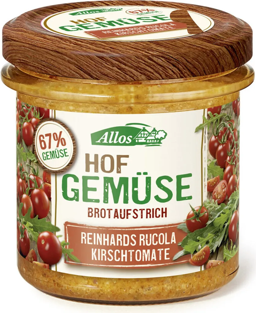 Allos Hofgemüse Reinhard's Arugula Cherry Tomato Spread