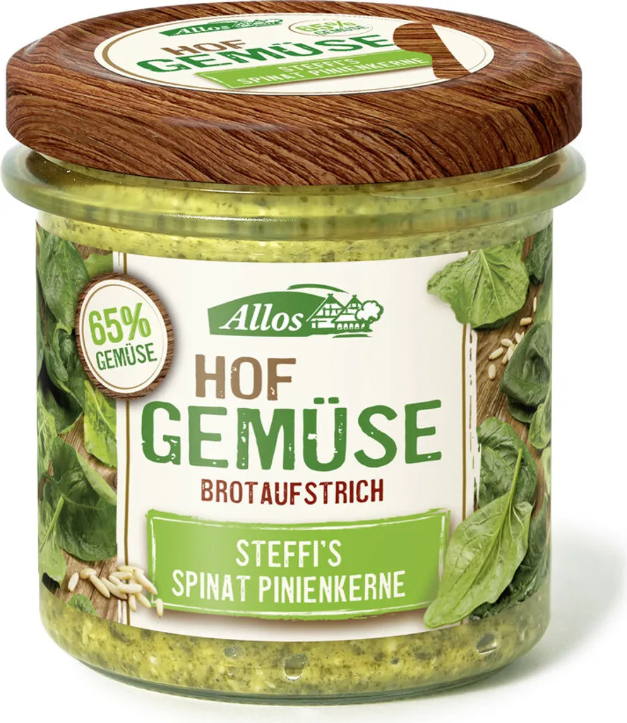 Allos - Hofgemüse Sabines Spinat Pinienkerne - 135g