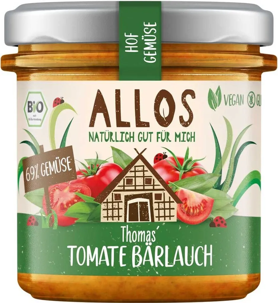 Allos Hofgemüse Thomas` Tomato Wild Garlic 135g