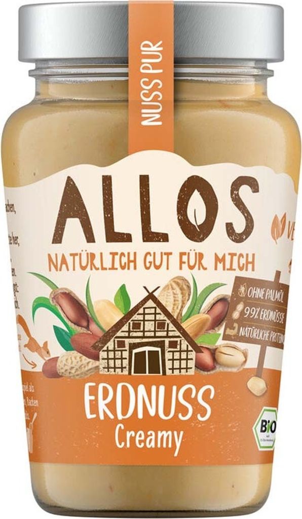 Allos Nuss Pur Erdnuss Creamy -- 340g