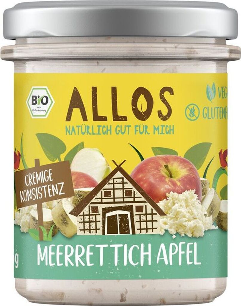 Allos Streichgenuss Meerrettich Apfel -- 175g