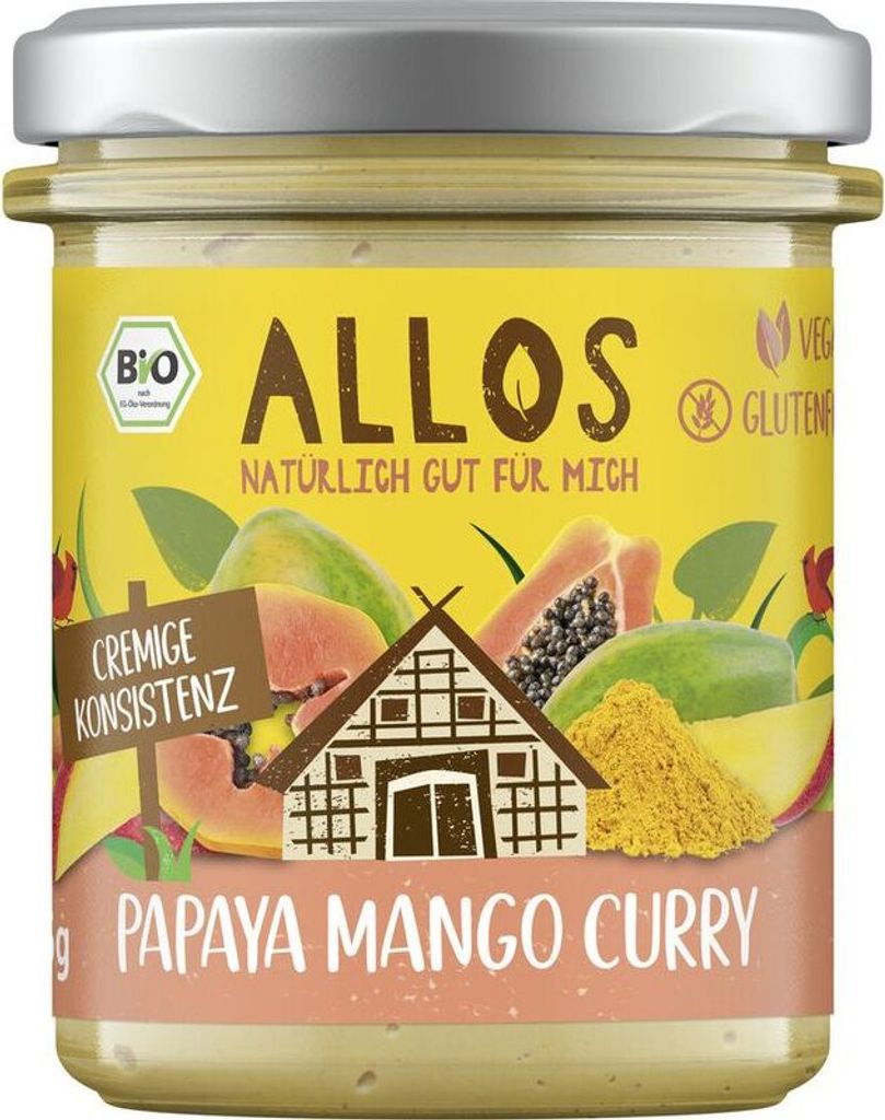Allos Streichgenuss Papaya Mango Curry -- 175g