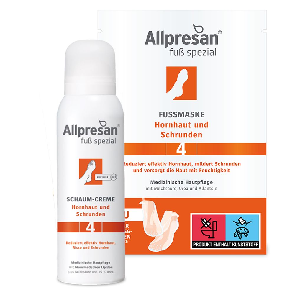 Allpresan® Foot Special Original Foam Cream No. 4 Calluses and Cracks 125 ml + Allpresan® FOOT MASK Calluses and Cracks