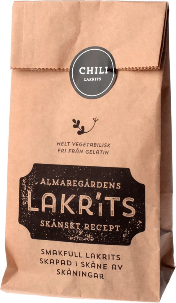 Almaregården's licorice chili.