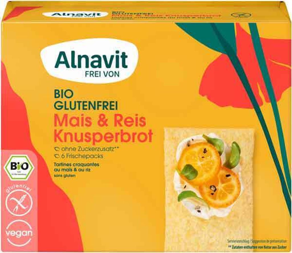 Alnavit crispy bread corn & rice 150g