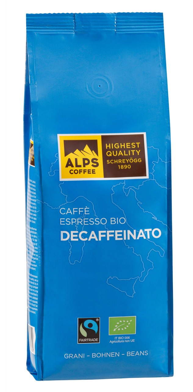 Alps Coffee Schreyögg Bio Decaffeinato