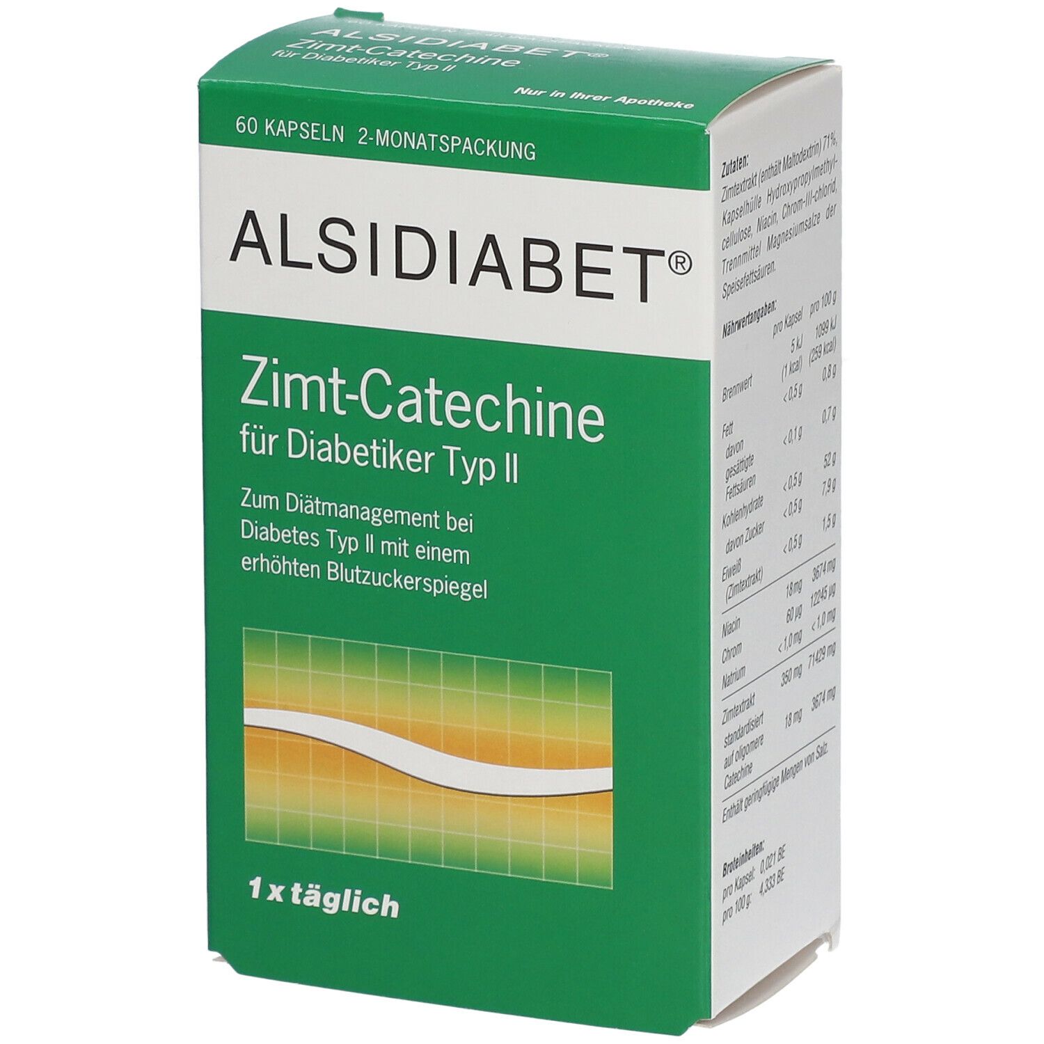 Alsidiabet® cinnamon catechins for Type II diabetic