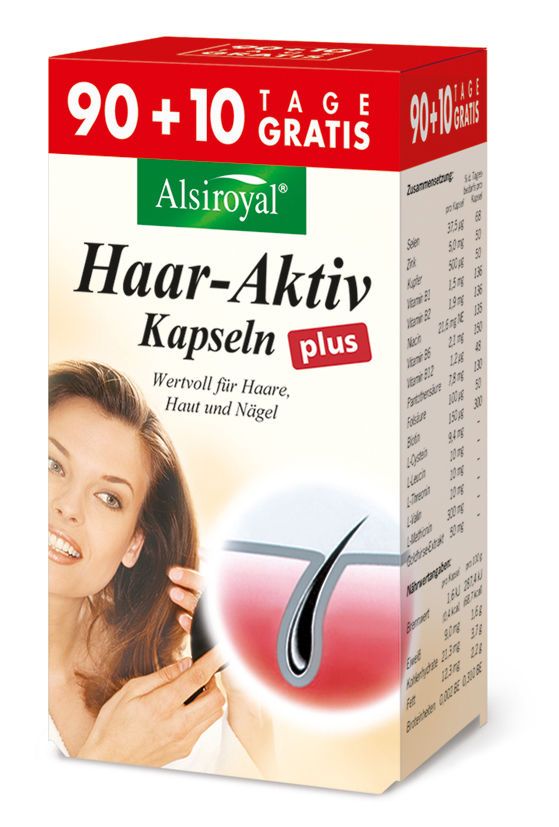 Alsiroyal Hair Active plus 90 + 10 capsules New