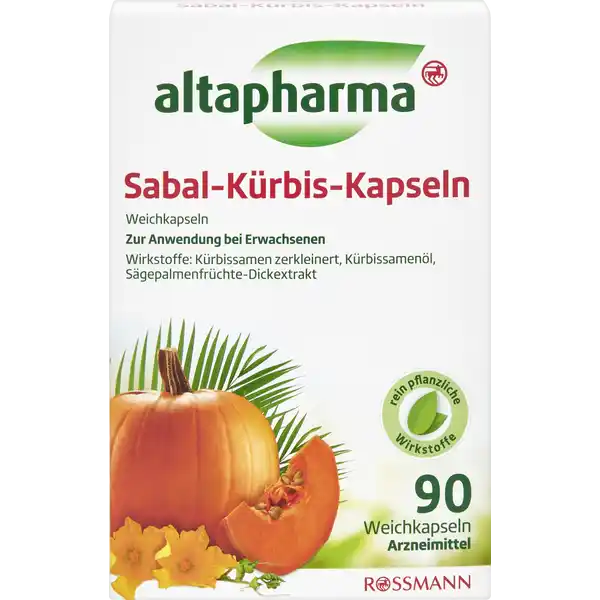 Altapharma Sabal Pumpkin Capsules 90 Capsules Medicines