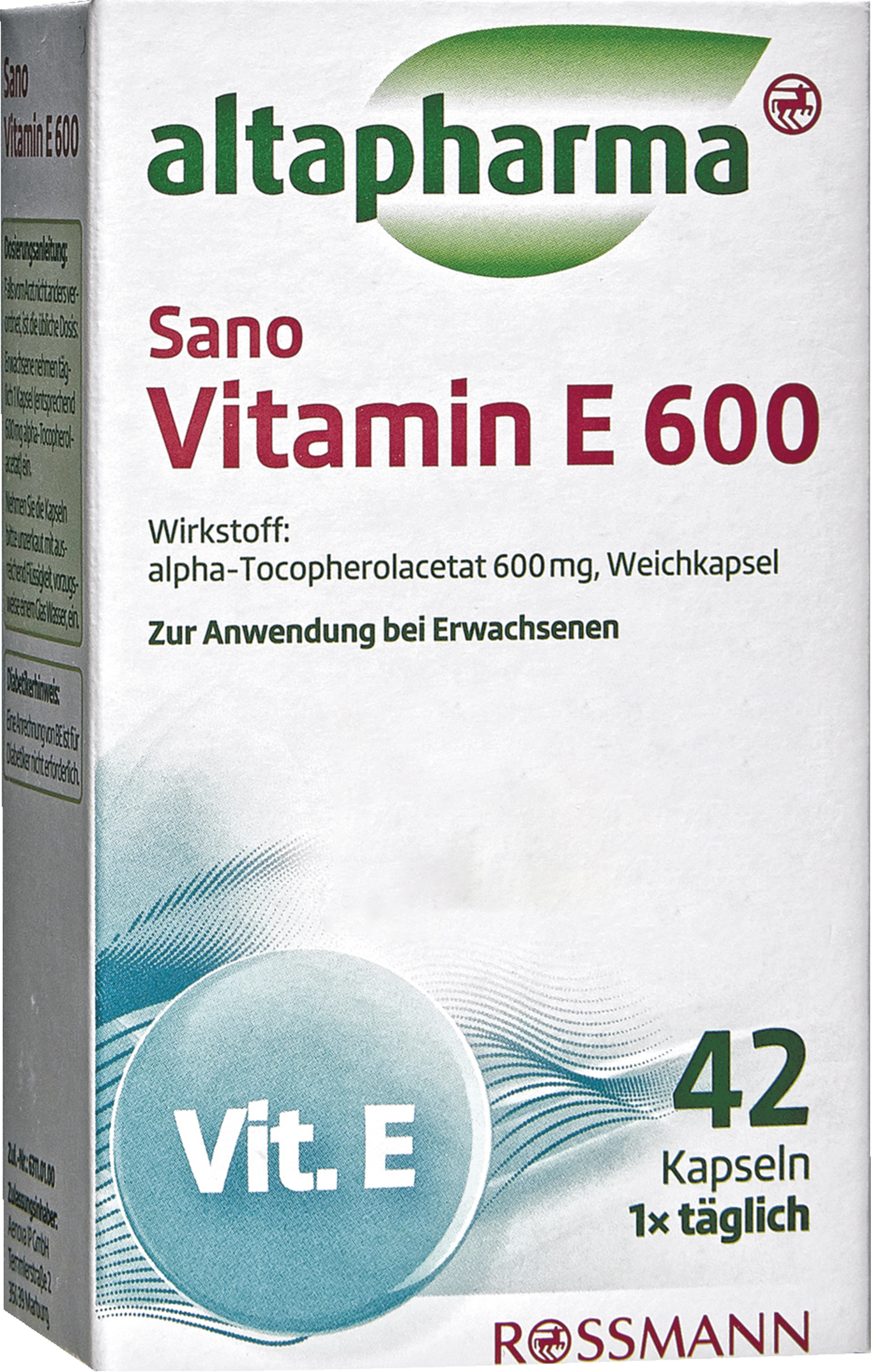 Altapharma Sano Vitamin E 600