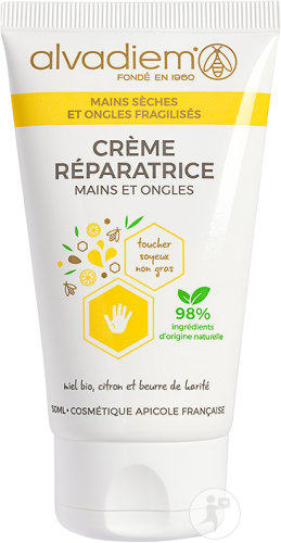 Alvadiem Repairing Hand and Nail Cream Dry Hands Brittle Nails Tube 50ml