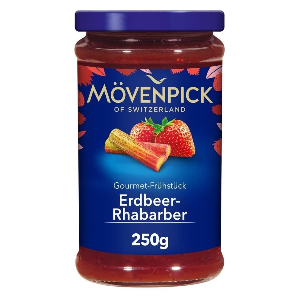 Gourmet Breakfast Strawberry Rhubarb Premium Fruit Spread 250g
