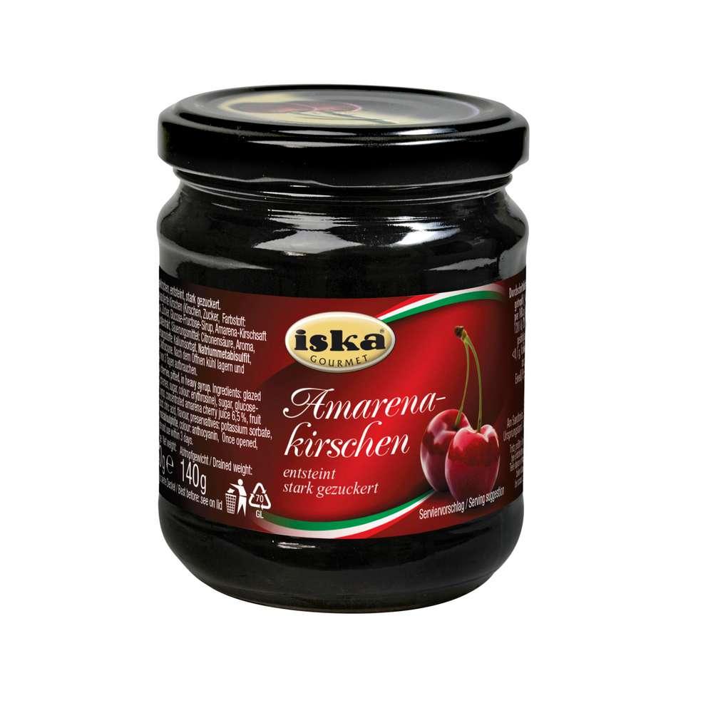 Amarena cherries gourmet, pitted, heavily sugared