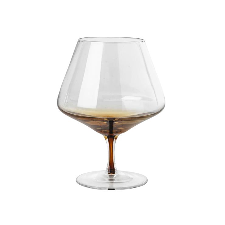 broste Copenhagen Amber Cognac Glass